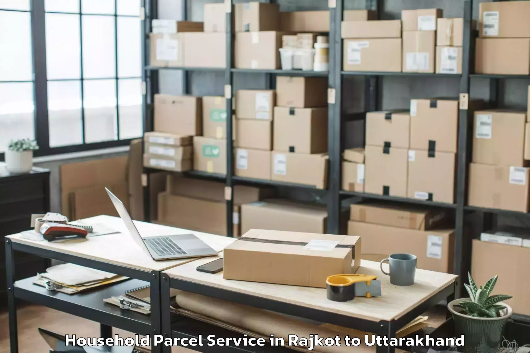 Book Your Rajkot to Uttarakhand Ayurved University Household Parcel Today